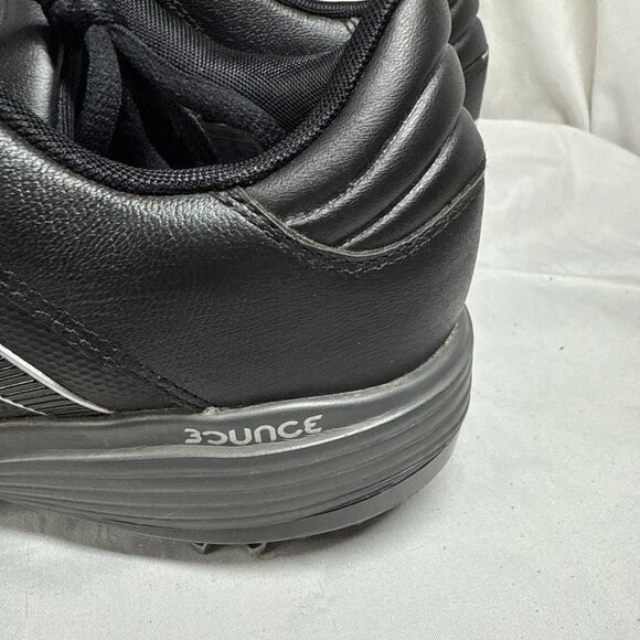 Adidas Bounce Adipower Black Leather Golf Shoe Bounce Men\'s Size 10.5 EUC F33681 main image 8